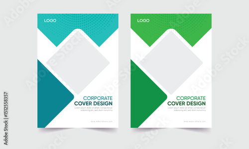 modern cover vector design. company annual report cover. business brochure cover