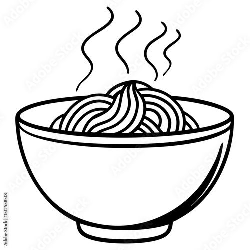 vector illustration of a bowl of yogurt