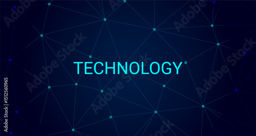  Technology connection digital data background, Deep Blue Network Technology Background, Dark Teal Technology Network Background
