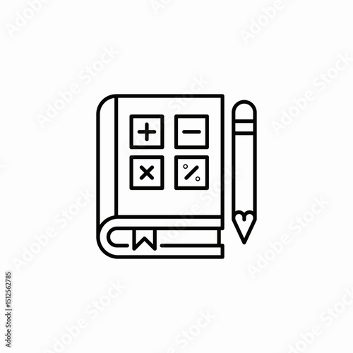 accounting book keeping icon sign vector