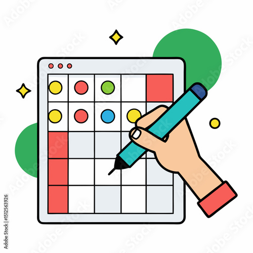 National Bingo Day Vector Illustration – Bingo Cards, Number Balls, Fun Game Concept