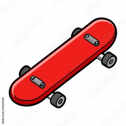 skateboard isolated on white