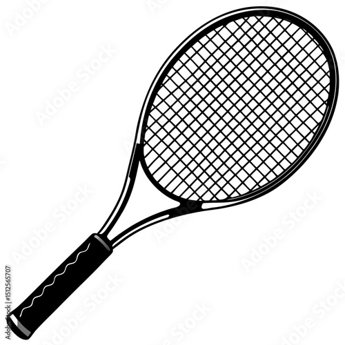 tennis racket and ball