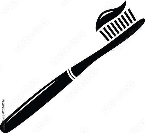 Essential Oral Hygiene Toothbrush and Toothpaste Icon
