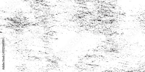 Distressed black texture. Distress Overlay Texture. Subtle grain texture overlay.  grime and scratch overlay on transparent background. Old surface grunge  White background on cement floor texture.