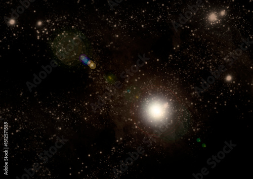 galaxy in a free space.