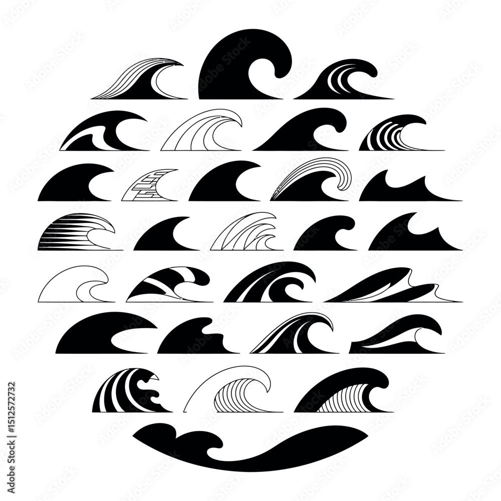 Naklejka premium set of vector arrows icons