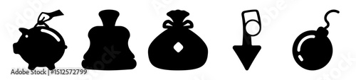 Symbolic Representations of Finance, Security, and Conflict in Black and White