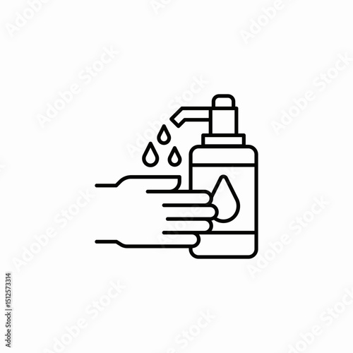 liquid soap icon sign vector
