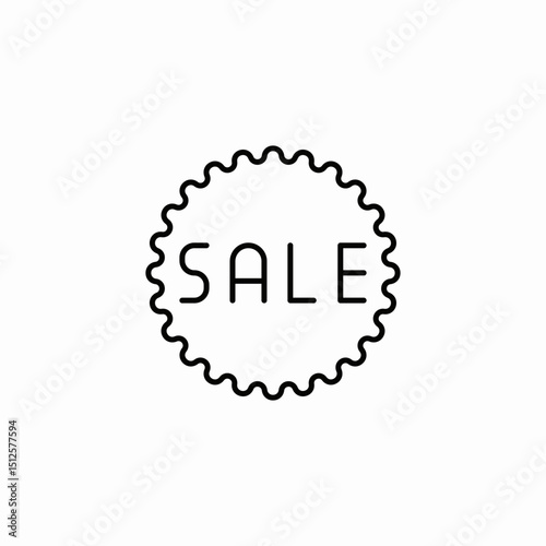 sale label icon sign vector
