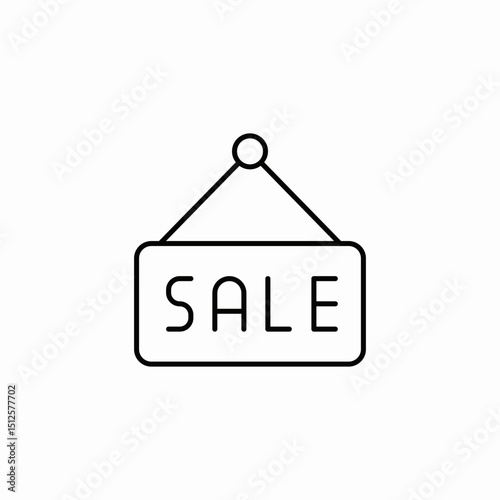 sale signboard icon sign vector