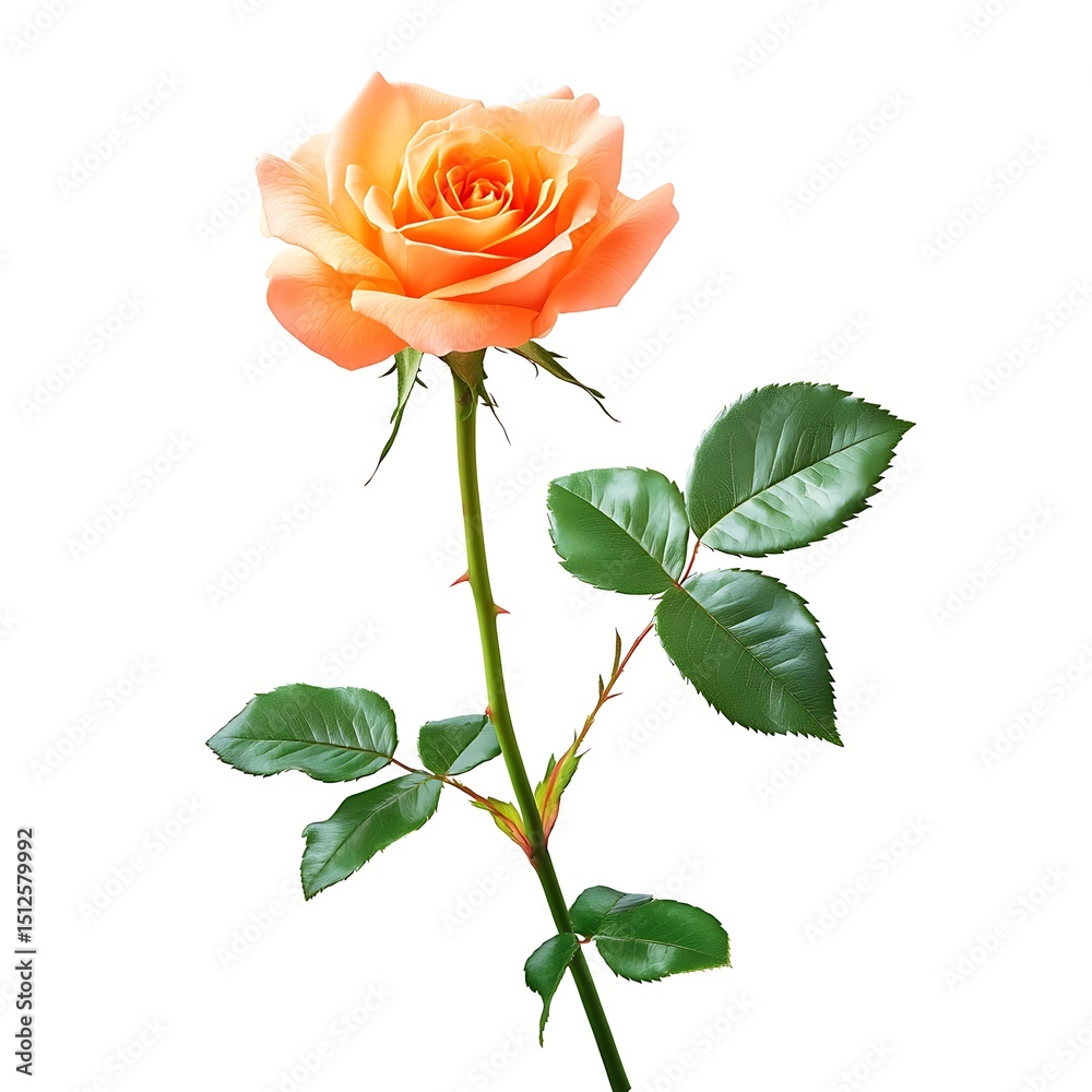 Obraz premium single red rose