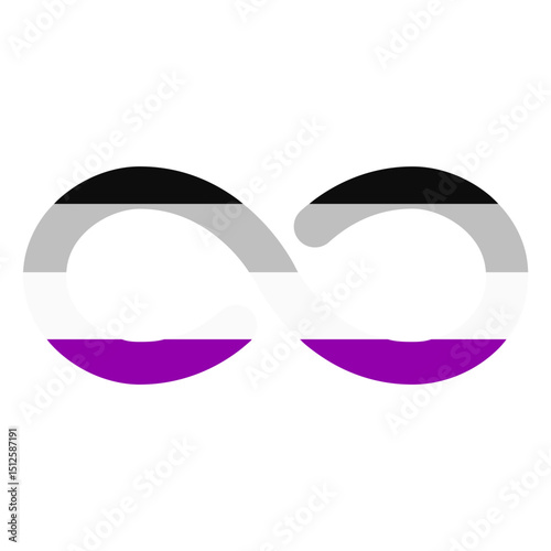 Asexual infinity stripe flat