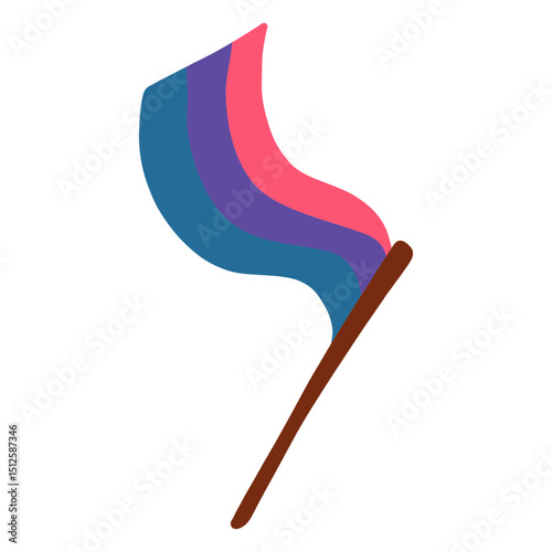 Flag pole gay flat