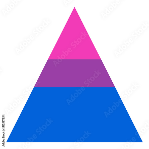 Bisexual triangle stripe flat