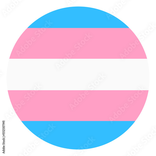 Transgender circle stripe flat