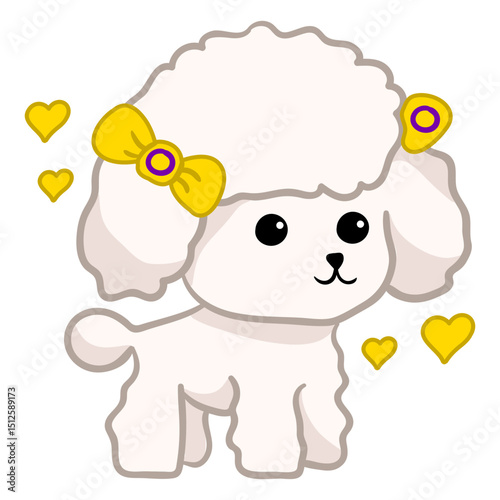 Dog intersex flag color stroke