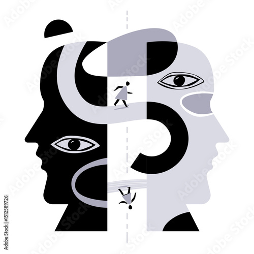 Neurodiversity mind maze icon