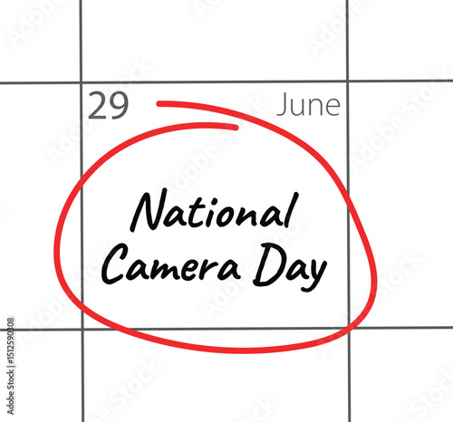 National Camera Day June 29.National Camera Day in calendar, perfect for planning and capturing every memorable moment
