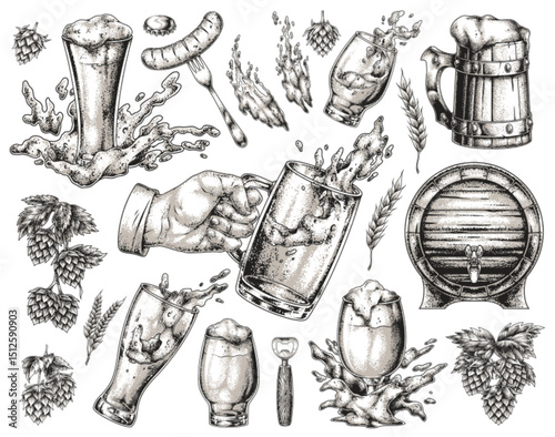 Celebration of beer and brewing traditions in art