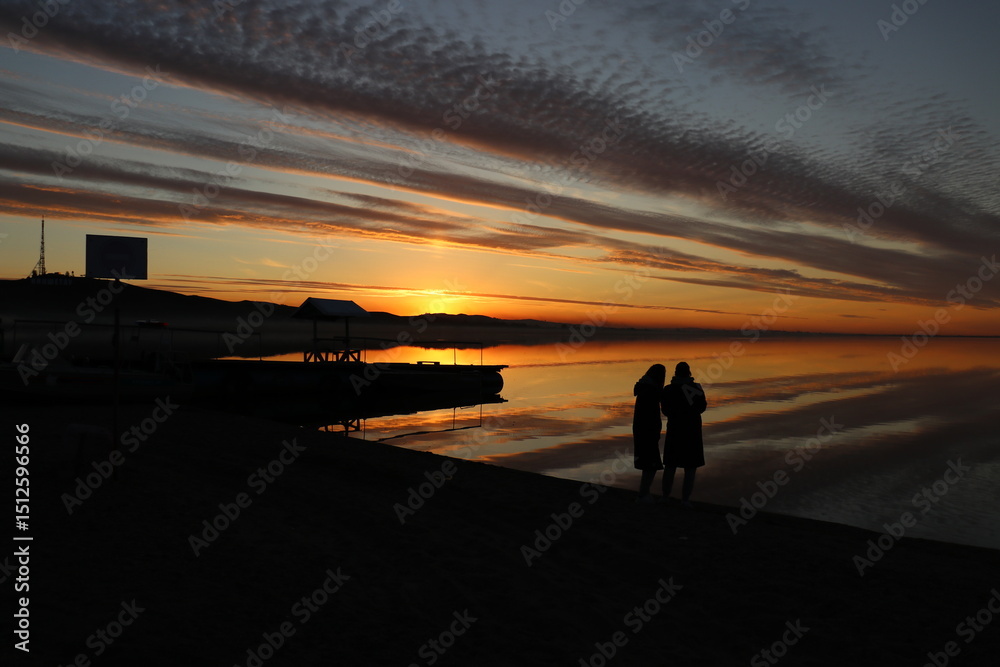 Obraz premium sunset on the beach