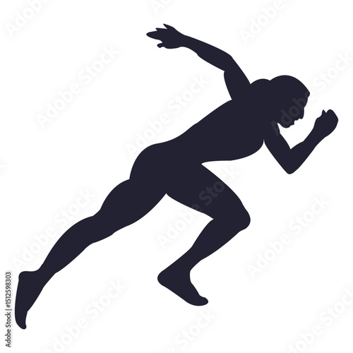 Girl athlete silhouette 5