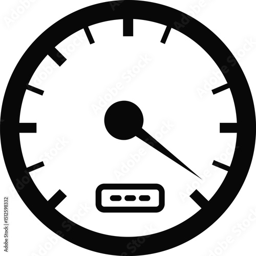 speed meter isolated on white background