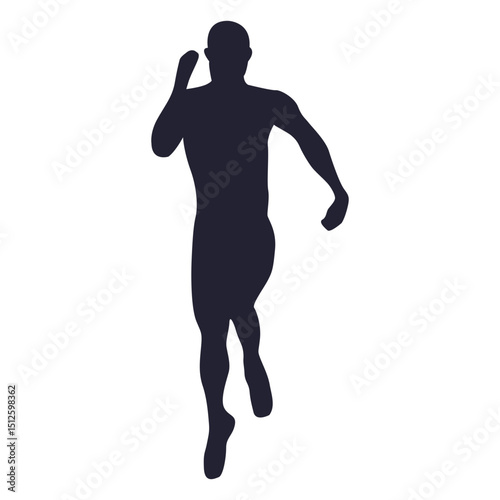 Male athlete silhouette