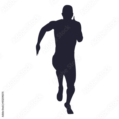 Man running silhouette 6