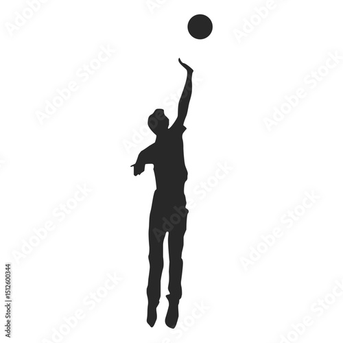 Jump spike silhouette