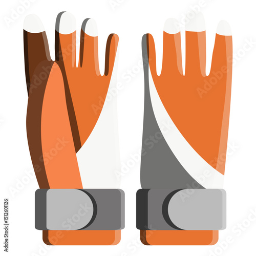 Snowboard gloves icon