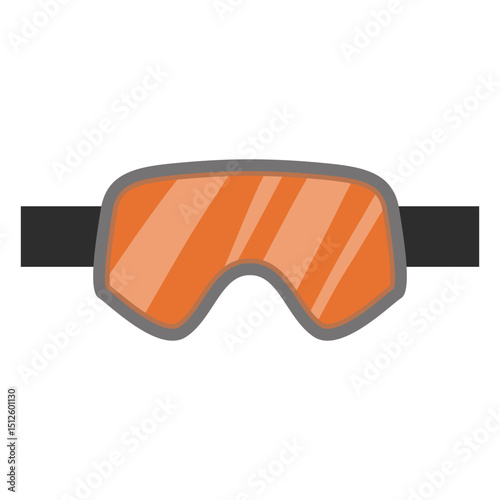 Snowboard goggles icon