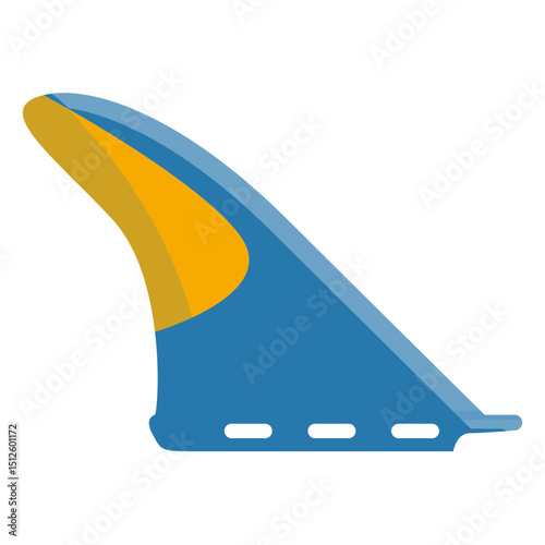 Surf board fin icon