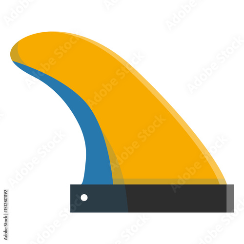 Surfboard fin icon