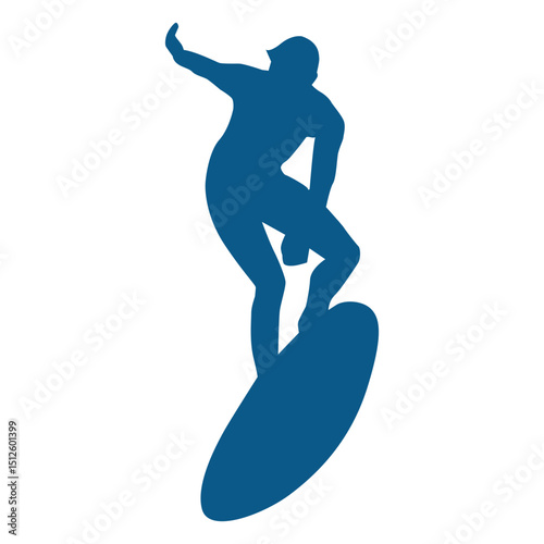 Men surfing silhoutte