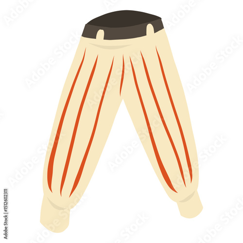 Trousers stripe flat