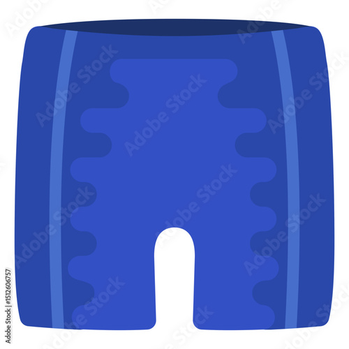 Swimming trunk flat