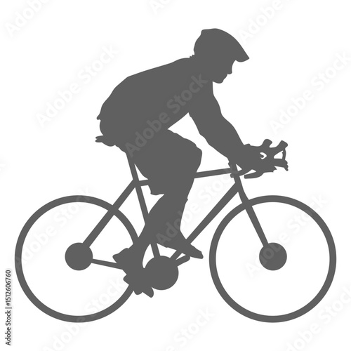 Child backpack cyclist silhouette