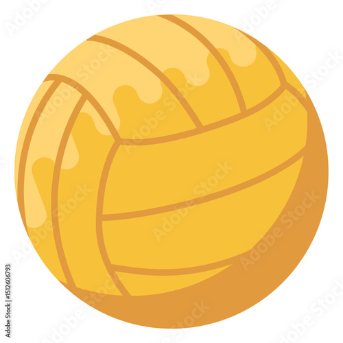 Waterpolo ball flat