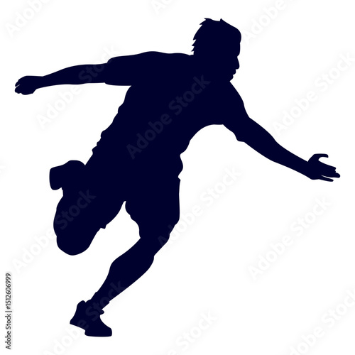 Guy handball sport silhouette