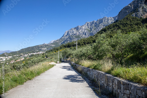 Biokovo national park mountains. Beautiful landscape photography from Makarska, Croatia