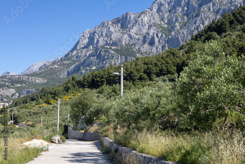 Biokovo national park mountains. Beautiful landscape photography from Makarska, Croatia