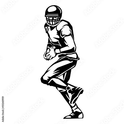 Football player game high contrast