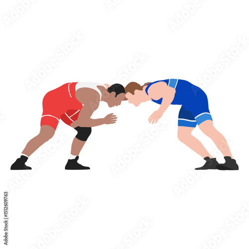 Wrestlers attack flat