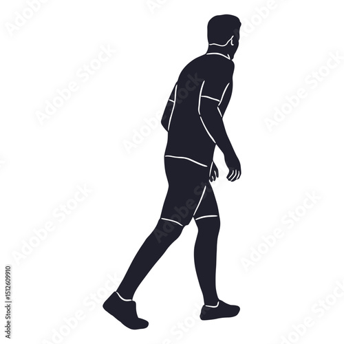 Man sport player cut out