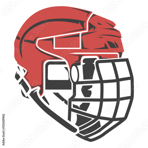Hockey goalie mask flat