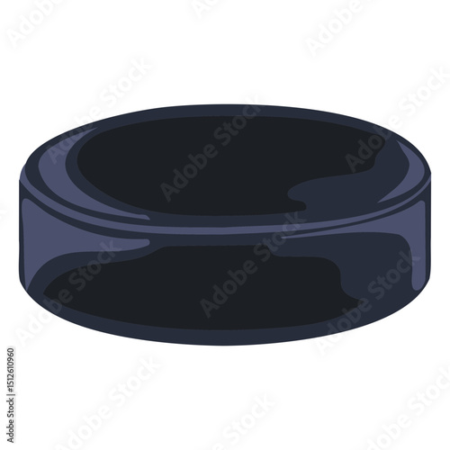 Hockey puck simple illustration