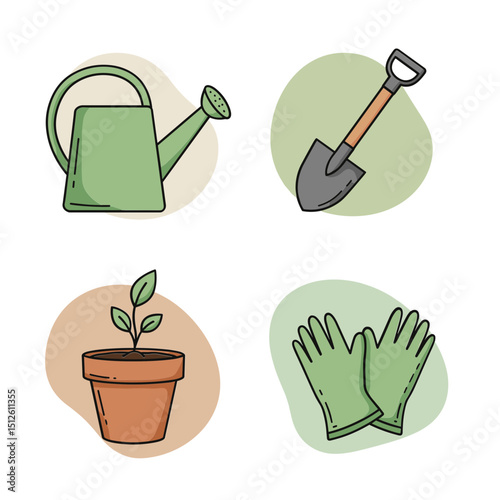  Gardening Tools Icons