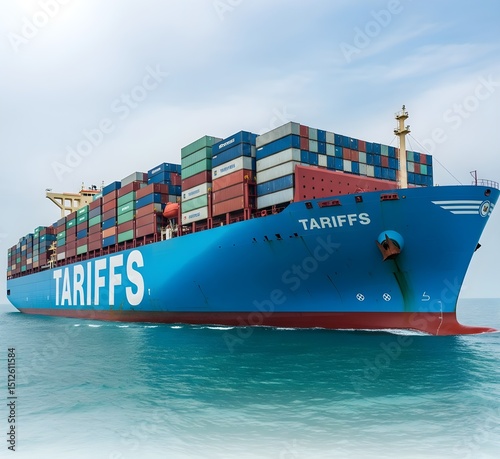 Giant cargo ship 