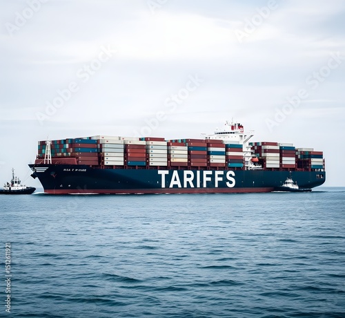 Massive container ship 